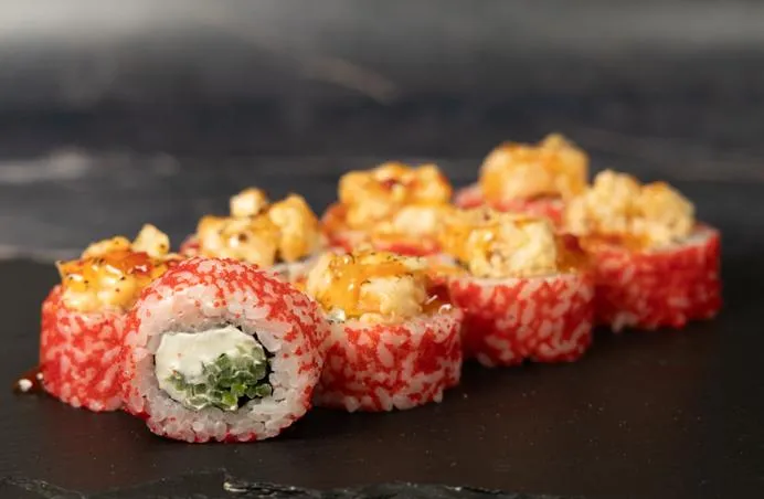 Опаленный с креветкой